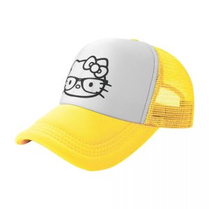 Casquette Jaune de camionneur Hello Kitty Pour un style urbain