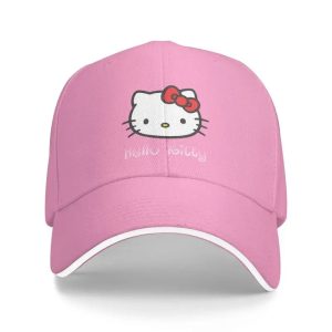 Hello Kitty-Casquette de Baseball Rose