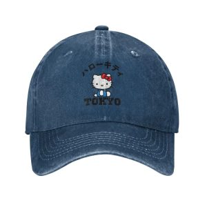 Casquette Blue Marine Vintage Hello Kitty Tokyo