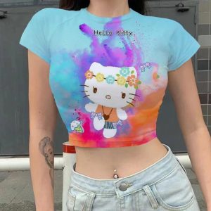 T-shirt Mini Ventre Hello Kitty multi color