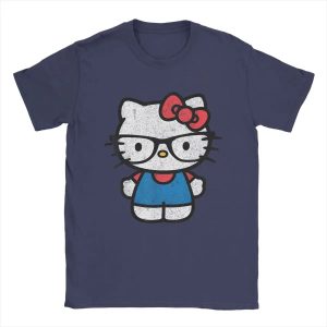 T-shirt Blue Marine Hello Kitty Avec des lunette