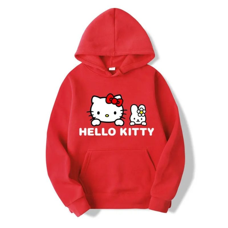 capuche Rouge Hello Kitty et le Lapin