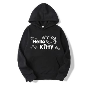 Capuche Noir Hello Kitty Mignonnerie assurée