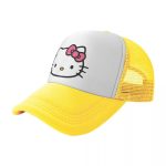 Casquette Jaune de camionneur Hello Kitty