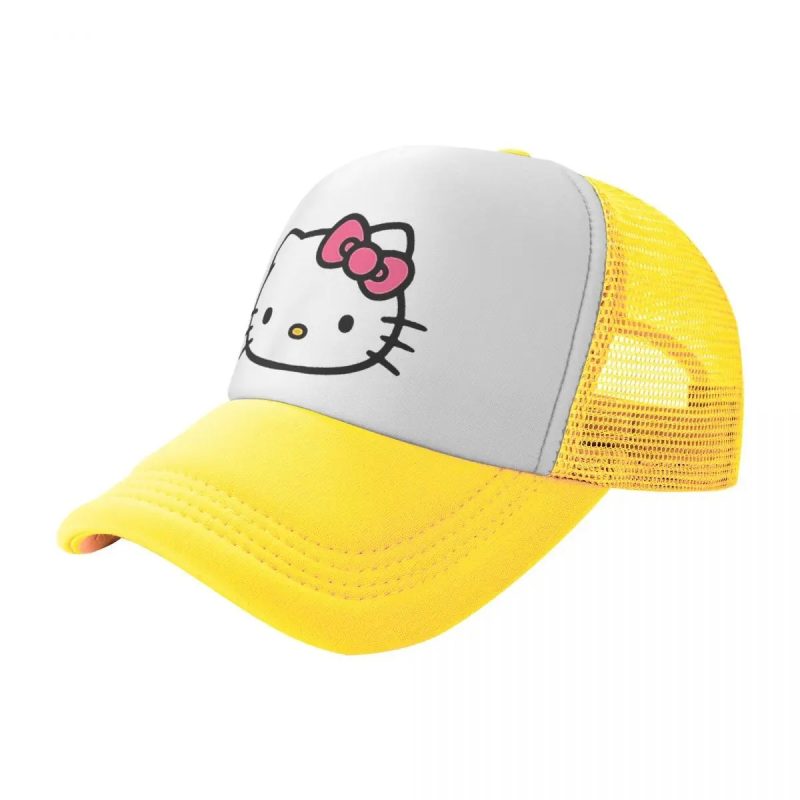 Casquette Jaune de camionneur Hello Kitty