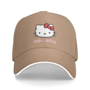 Hello Kitty-Casquette de Baseball Beige