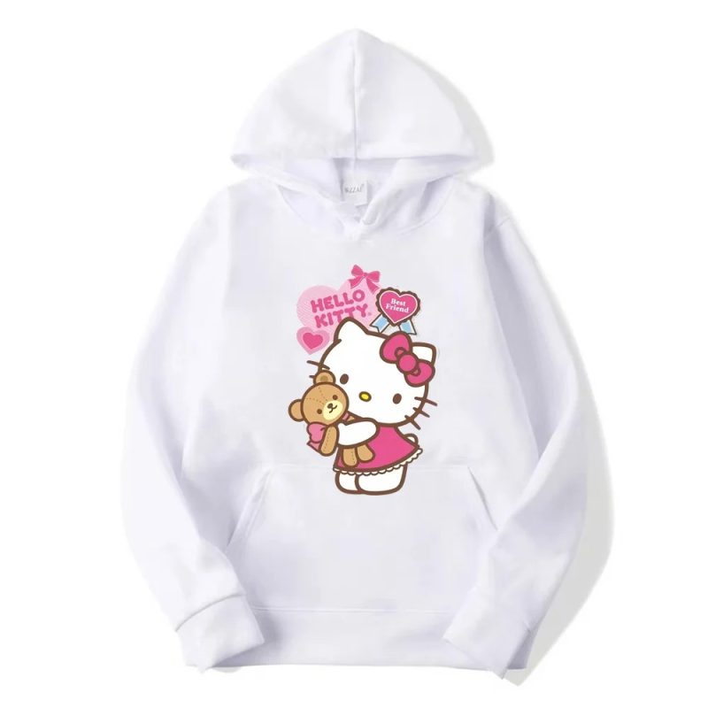 Capuche Blanc Hello Kitty Restez au chaud et à la mode