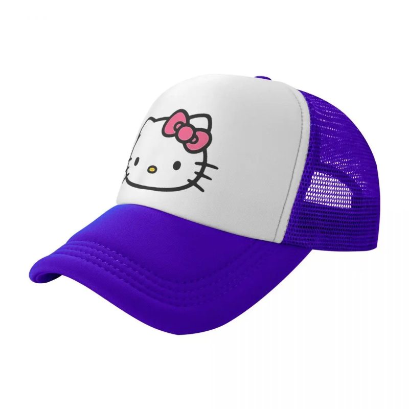 Casquette Mauve de camionneur Hello Kitty