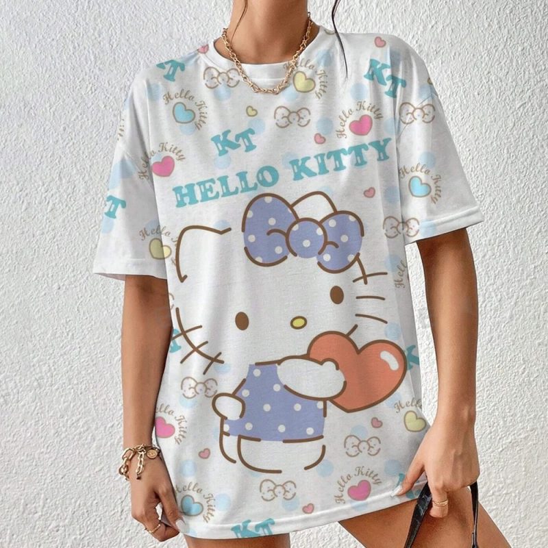 T-shirt Hello Kitty Le Chat Qui Dit Miaou