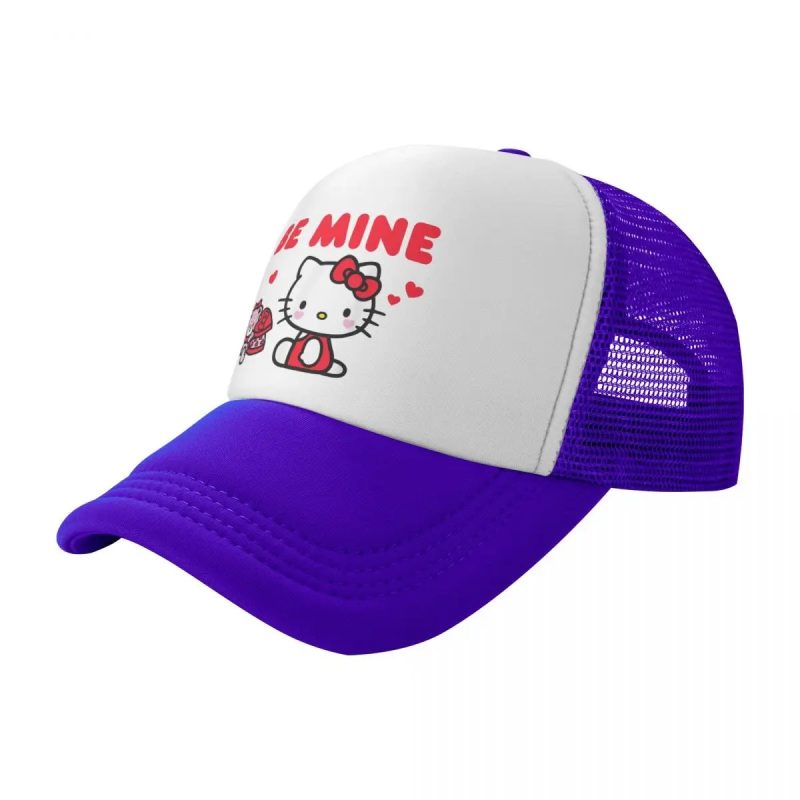 Casquette Mauve de camionneur Hello Kitty Be Mine