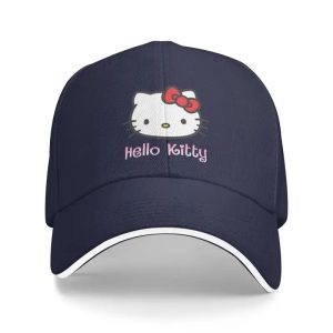 Hello Kitty-Casquette de Baseball Blue Marine