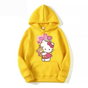 Capuche Jaune Hello Kitty Restez au chaud et à la mode