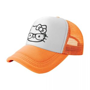 Casquette Ornage de camionneur Hello Kitty Pour un style urbain