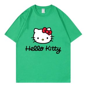 T-shirt Hello Kitty Mon petit bout de kawaii Vert