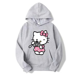 capuche Gris Hello Kitty Tenir la caméra