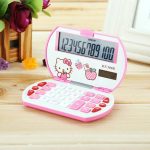 Calculatrice Portable Pliable de Hello Kitty Blanche