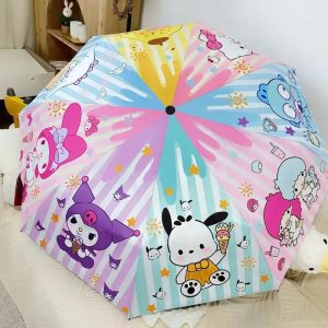 Parapluie Hello Kitty Manuel Pliant Transparent tous les personnages