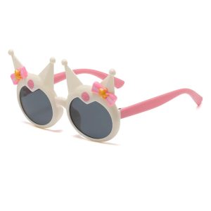 Lunettes de soleil Kawaii Kuromi Blanche