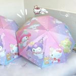 Parapluie Automatique Pliant Transparent de Kuromi Cinnamoroll et My Melody