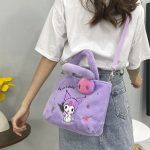 Sac à main en peluche Kuromi pour femme