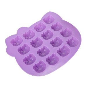 Moule Hello Kitty Violet 16 pièces