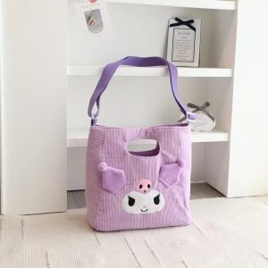 Sac à Main en Peluche Style Kawaii Kuromi