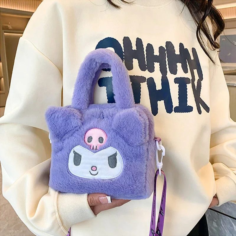 Sac à main Kawaii Sac en peluche Kuromi