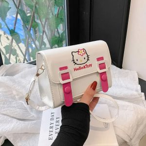 Sac à main en cuir pour femme Hello Kitty