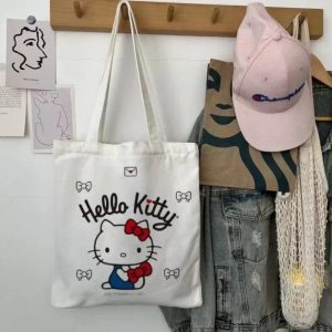 Sac à main en toile Hello Kitty Kawaii