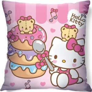 Taie D'oreiller Rose Hello Kitty Fuchsia