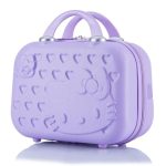 Sac à main de voyage portable Hello Kitty pour filles Violet