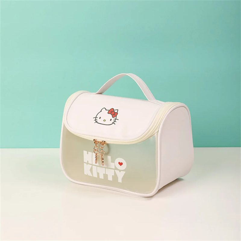 Sac à Main Hello Kitty Trousse de maquillage Blanc Kawaii