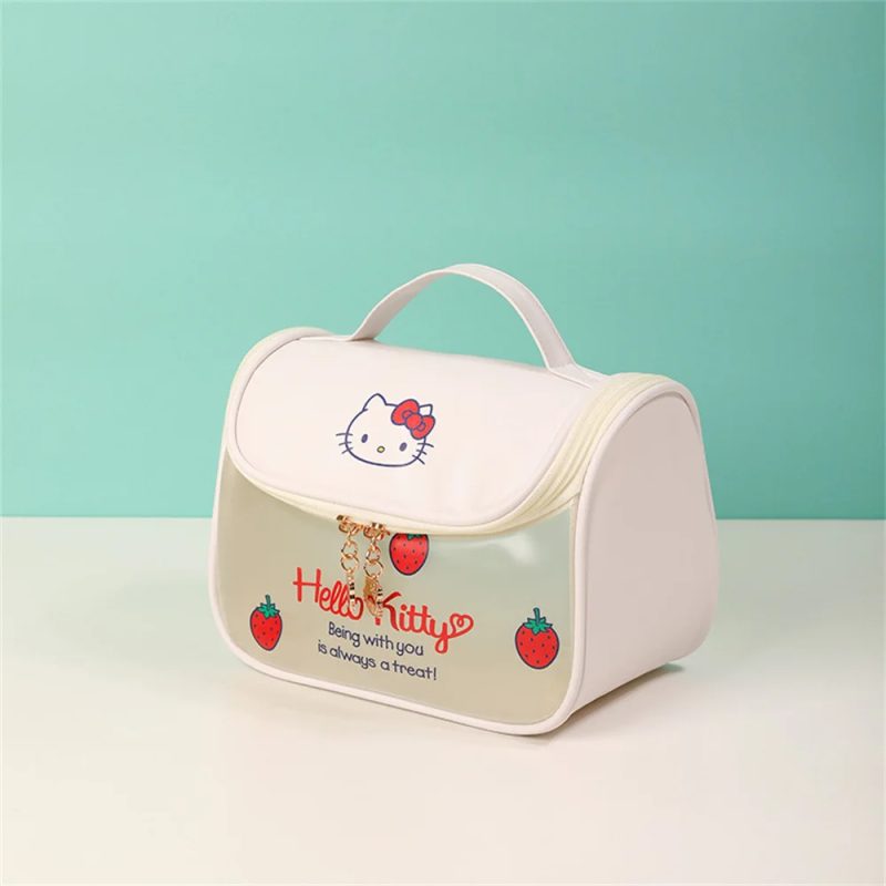 Sac à Main Hello Kitty Trousse de maquillage Kawaii la fraise