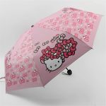 Parapluie de Hello Kitty avec des Fleurs pour enfants