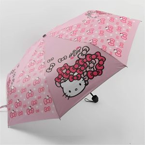 Parapluie de Hello Kitty avec des Fleurs pour enfants