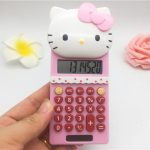 Calculatrice Rose de Hello Kitty pour la Rentrée Scolaire