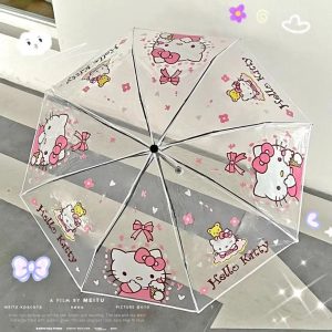 Parapluie Transparent de Hello Kitty Kawaii