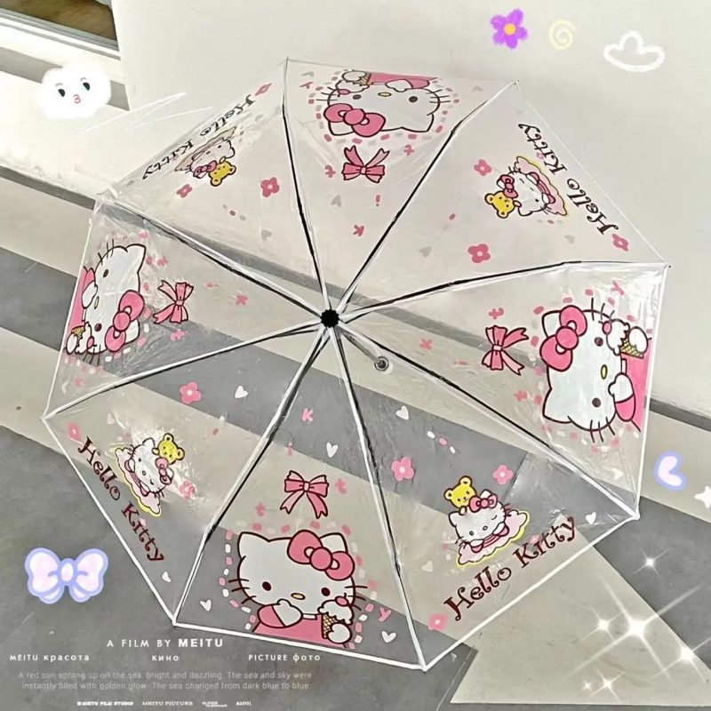 Parapluie Transparent de Hello Kitty Kawaii