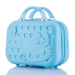 Sac à main de voyage portable Hello Kitty pour filles Bleu