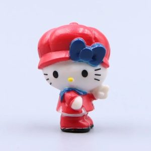 Figurine Hello Kitty Chapeau Et Papillon