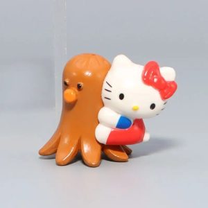 Figurine De Hello Kitty Papillon Rouge