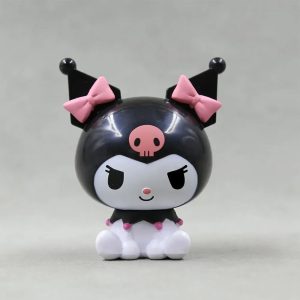 Figurine Kuromi Papillon Rose