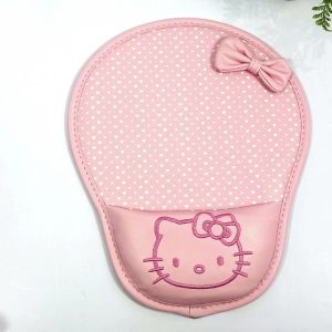 tapis de souris Avec poignet en PU de Hello Kitty Rose