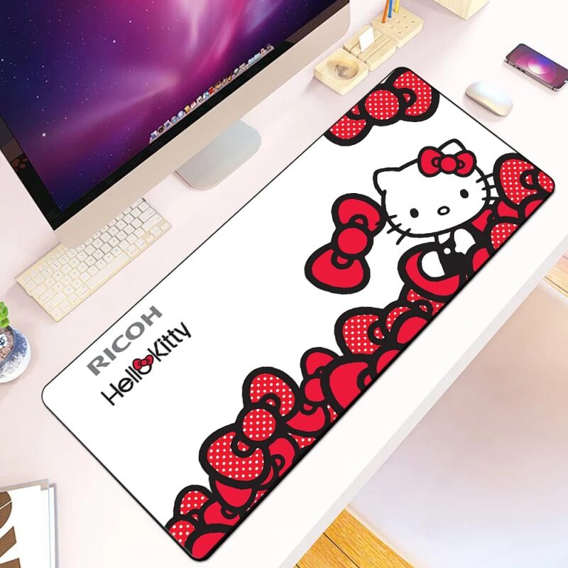 Tapis de Souris Hello Kitty noeud papillon Rouge