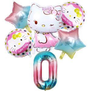 Ballons d'anniversaire Hello Kitty 0 Multicolore