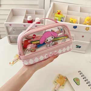 Trousse à crayons Double Couche Transparente My Melody