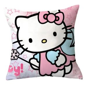 Taie D'oreiller Arc en ciel Hello Kitty