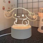 Sanurgente-Lampe LED Cinamaroll en acrylique 3D