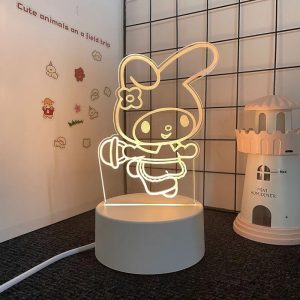 Sanurgente-Lampe LED Kuroumi Kawii en acrylique 3D