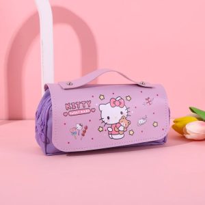 Trousse à crayons Hello Kitty Mauve Kawii